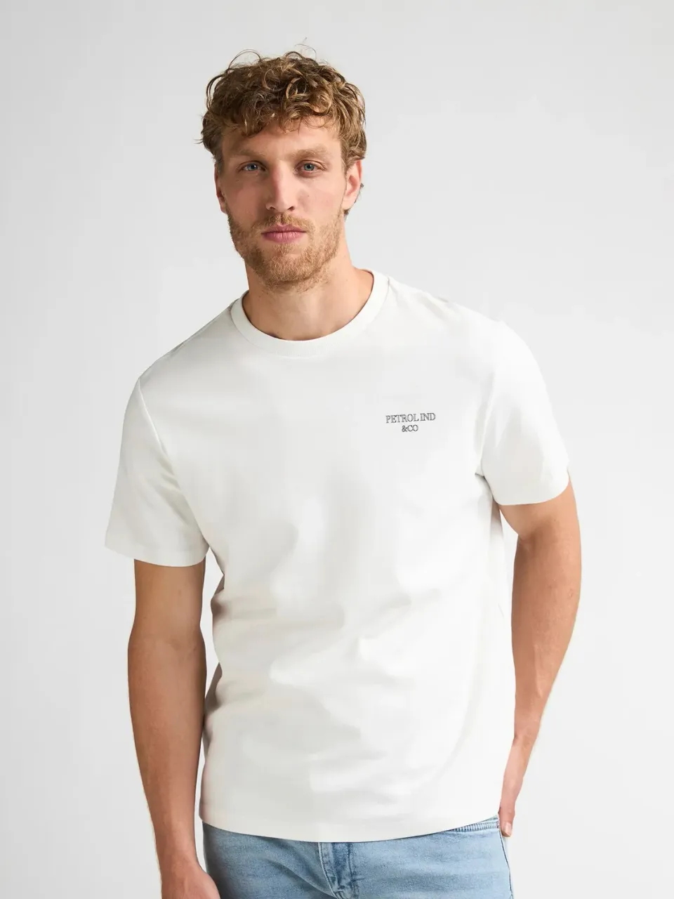 Petrol Industries Zimmer T-shirt brystprint