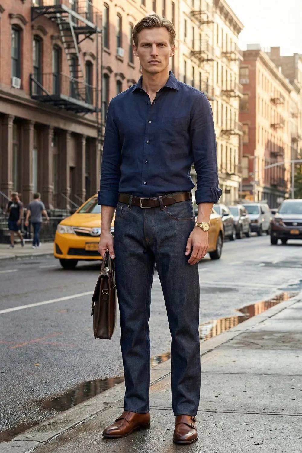 Organsk Element Raw Classic jeans rå denim