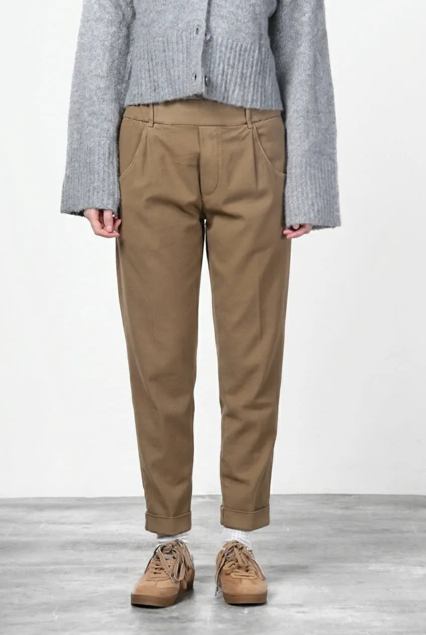 Mason's New York Jogger chino bukser beige relaxed dame