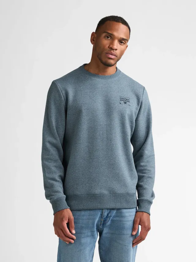 Petrol Industries Steelmont sweatshirt meleret bomuld