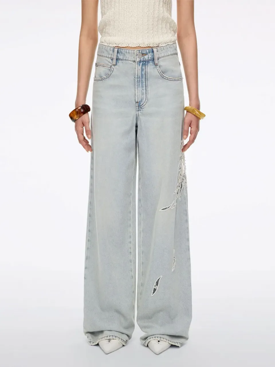 Miss Sixty jeans lyseblå straight blonde vinger