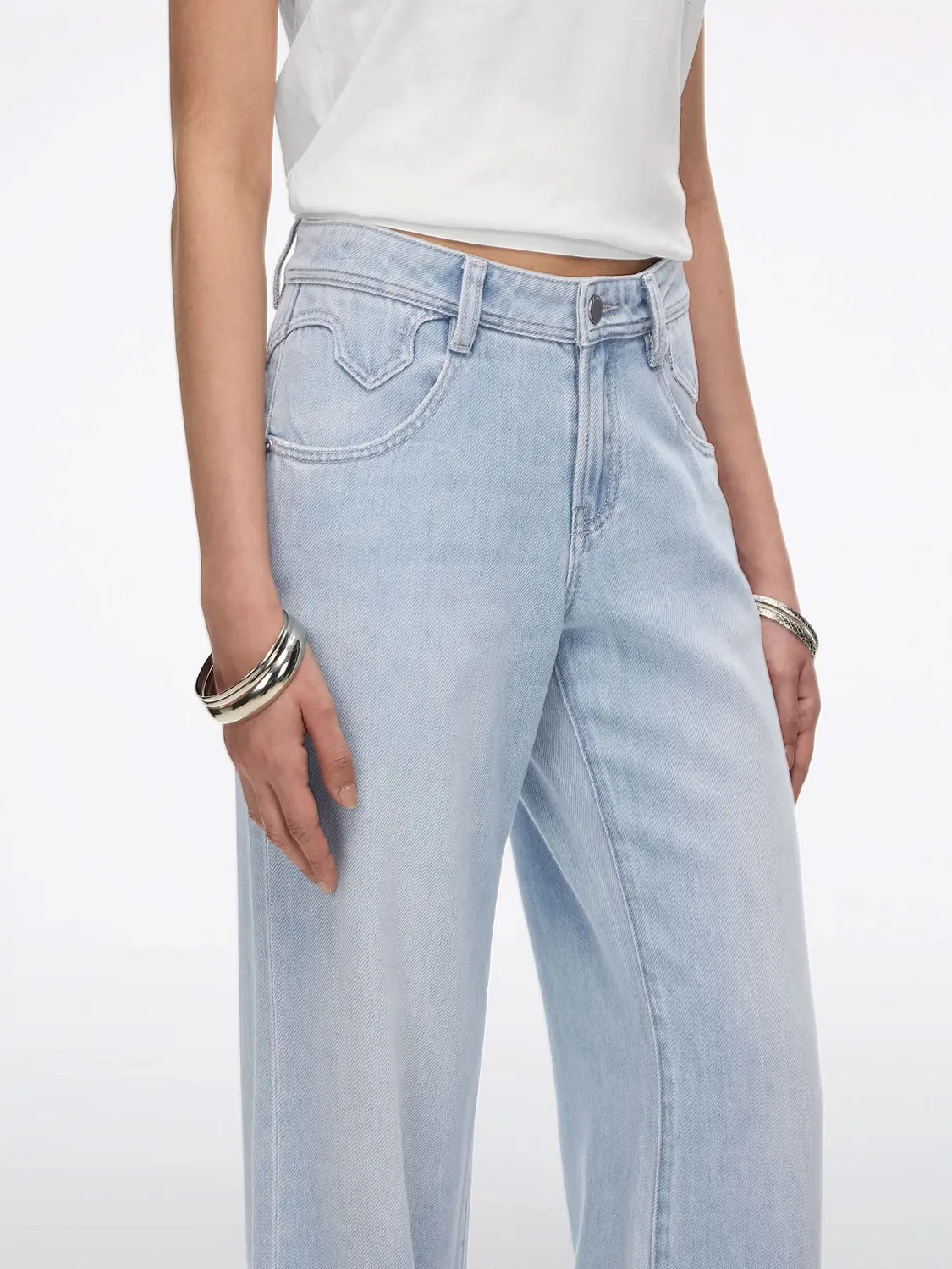 Miss Sixty Bella straight jeans lyseblå 30" stretch