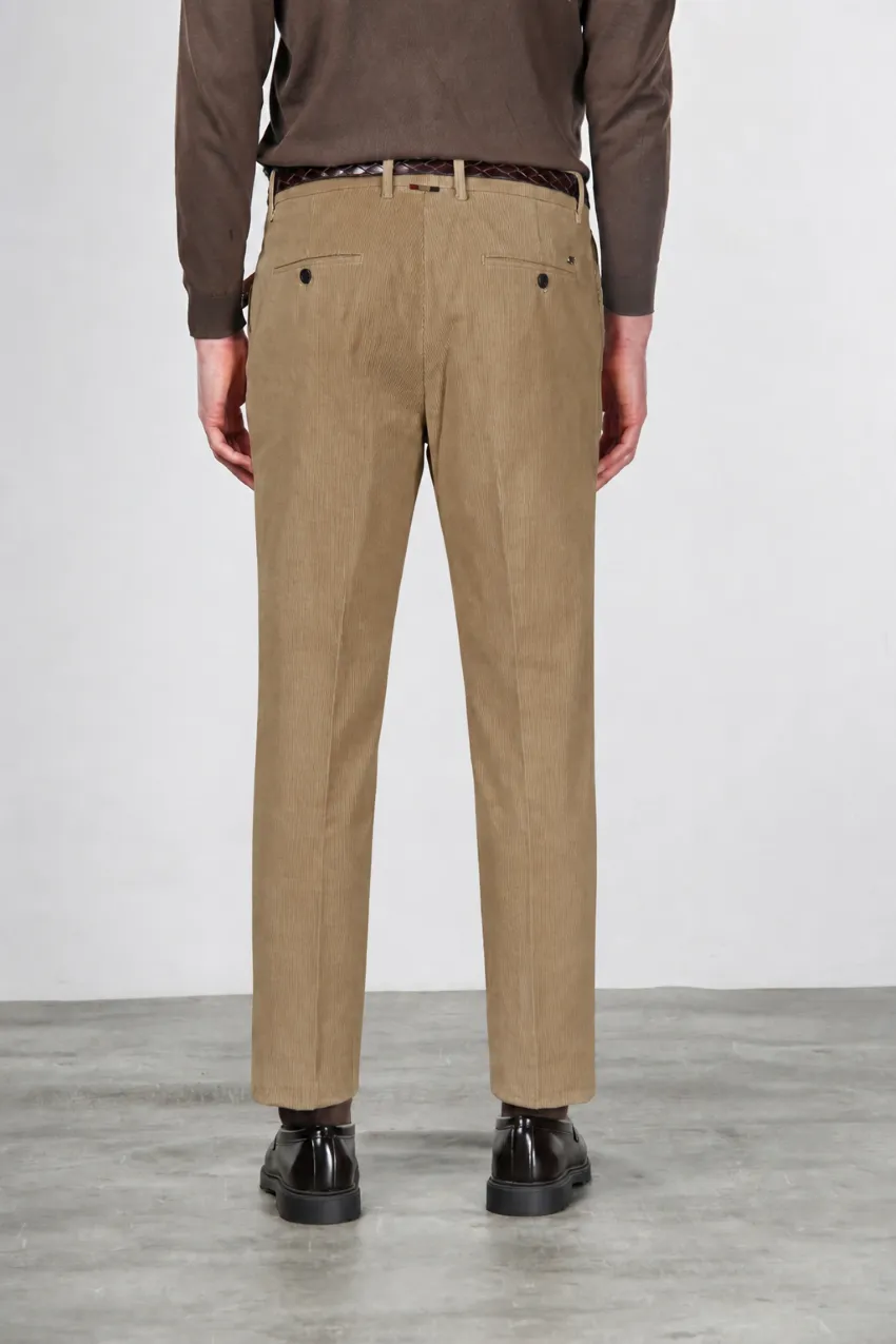 Mason's Paris chinos taupe carrot fløjl