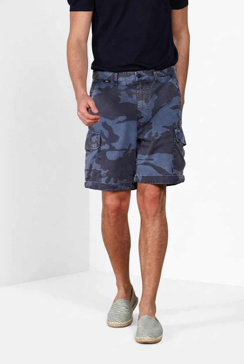 Mason's Chile M74 cargo shorts relaxed indigo