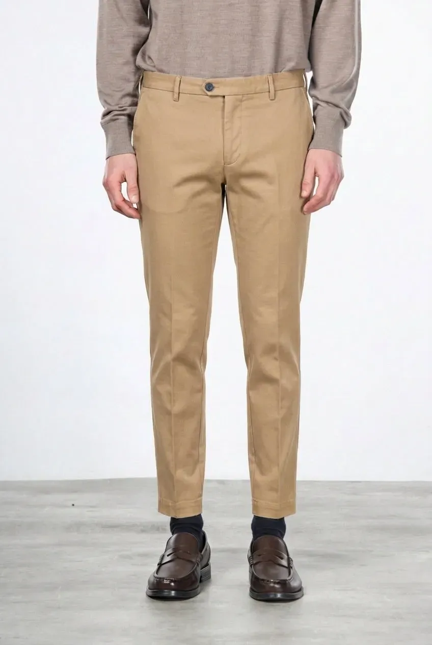 Mason's New York chinobukser mørkebeige uld regular fit