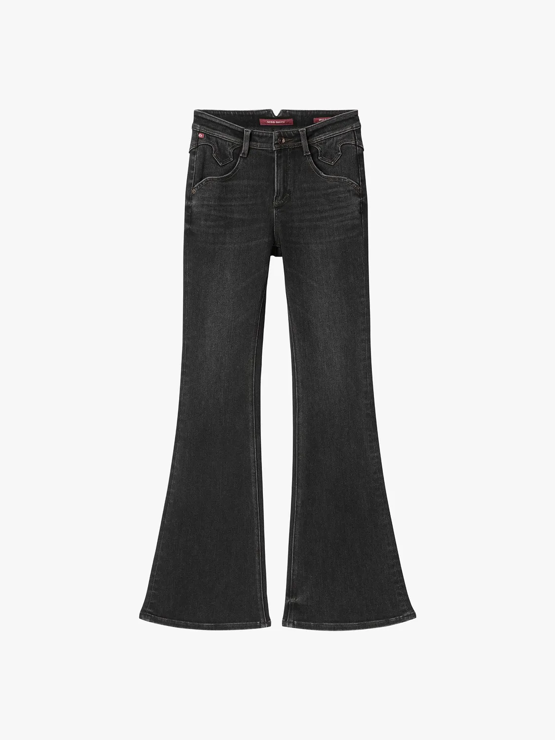 Miss Sixty Bella flare jeans Black Fog blød