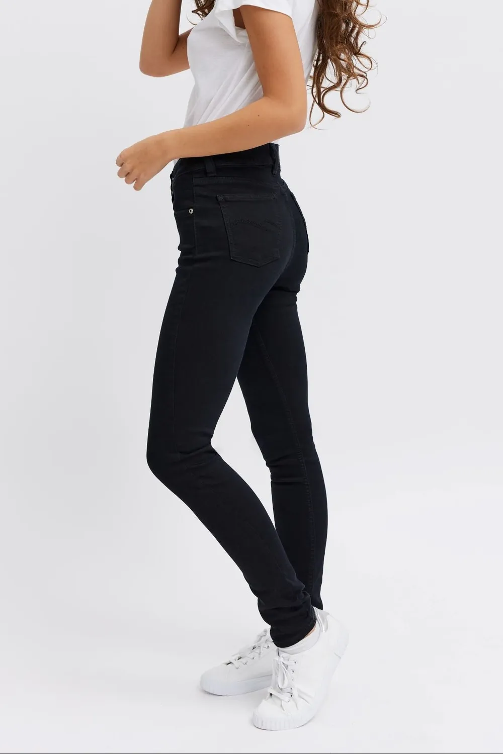 Organsk Breeze Black Sapphire jeans sort stretch slim