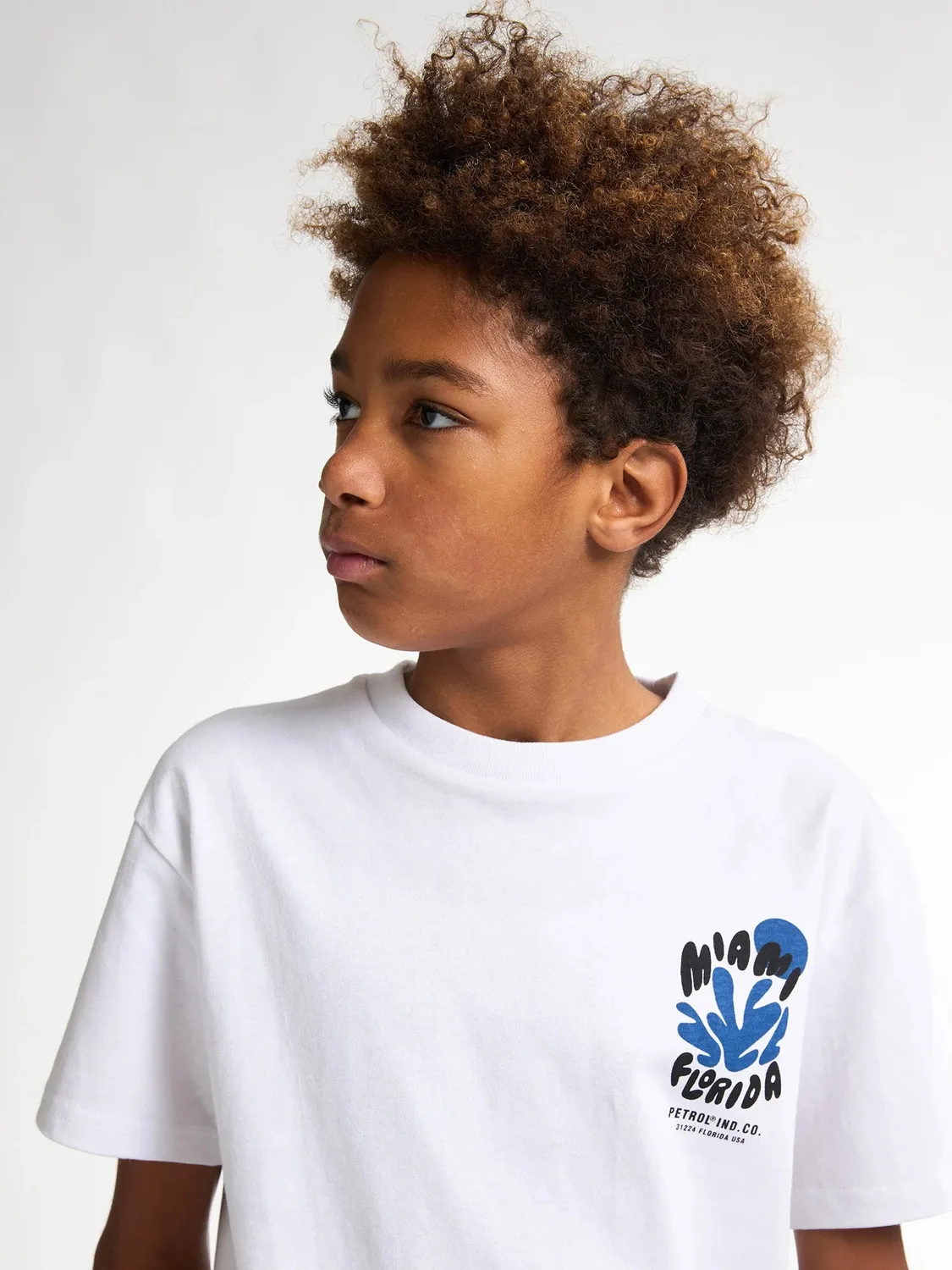 Petrol Industries Barracudaway T-shirt til drenge backprint bomuld