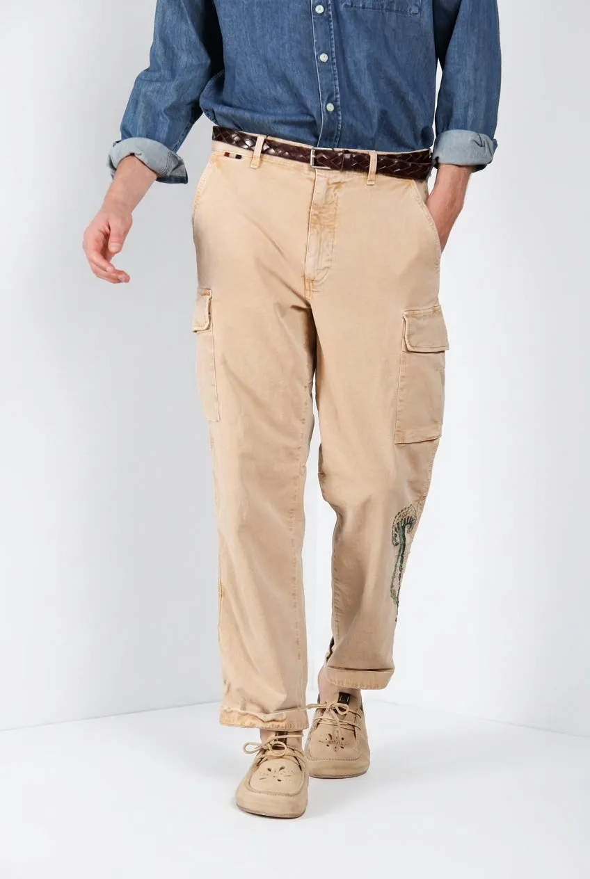 Mason's Chile M74 cargo bukser kaki relaxed