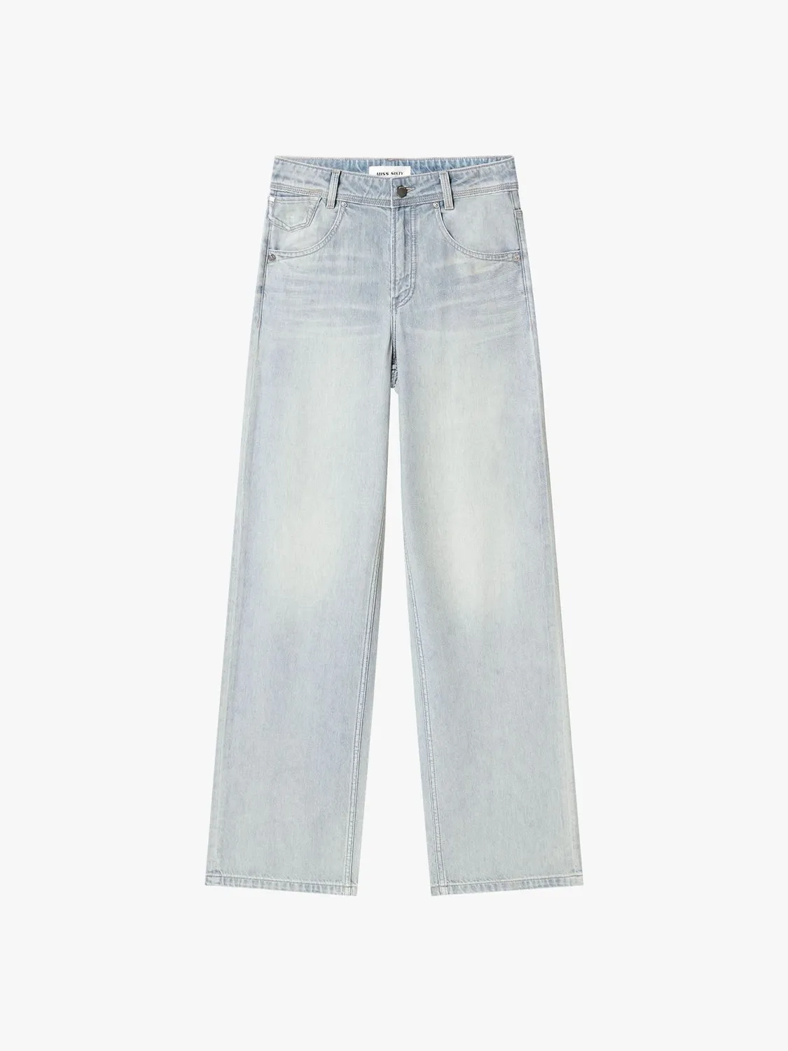 Miss Sixty Anni straight jeans lyseblå hørblanding