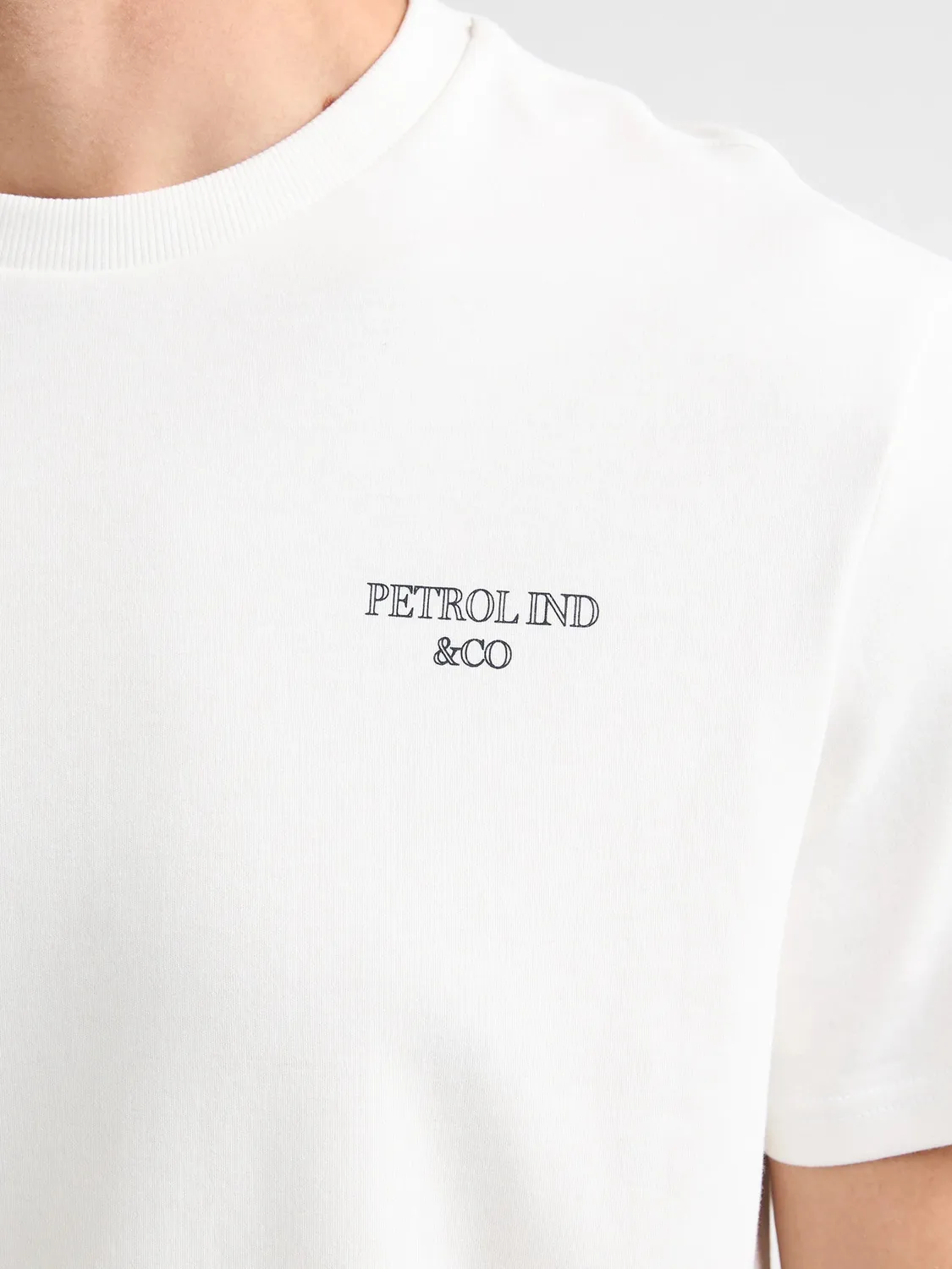 Petrol Industries Zimmer T-shirt brystprint