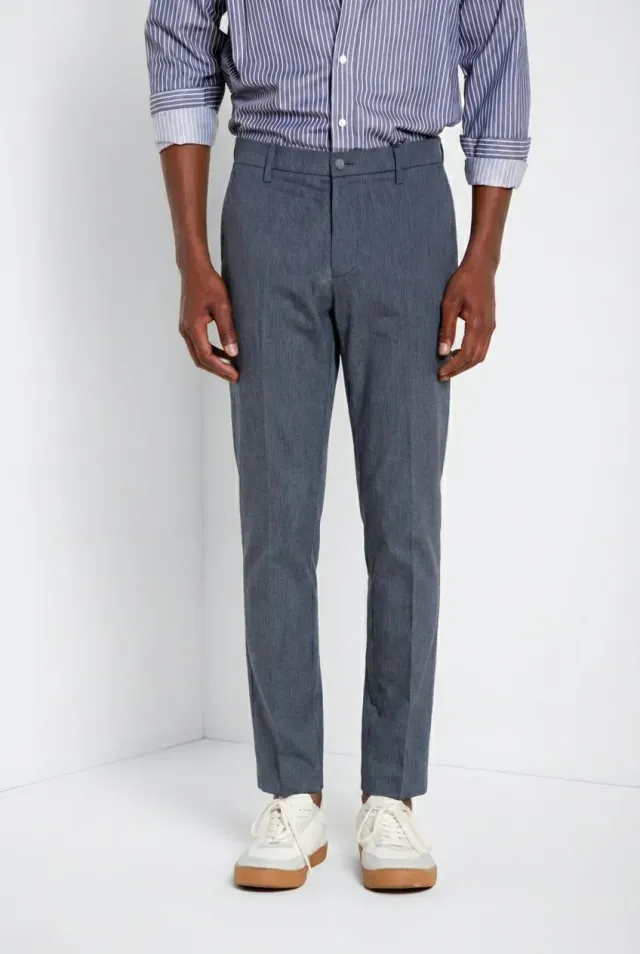 Mason's Osaka chino bukser navy nålestribet stretch