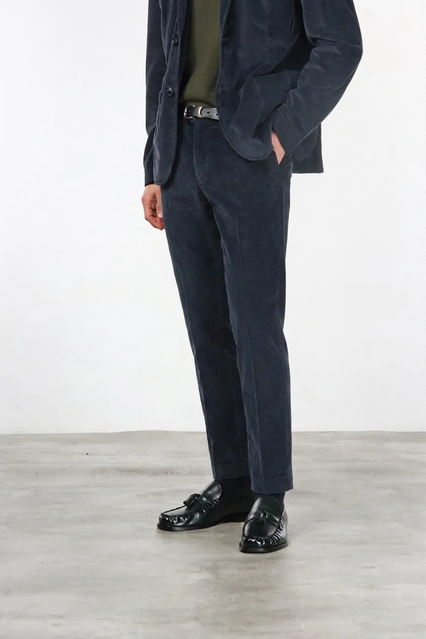 Mason's Milano chinos natblå fløjl extra slim