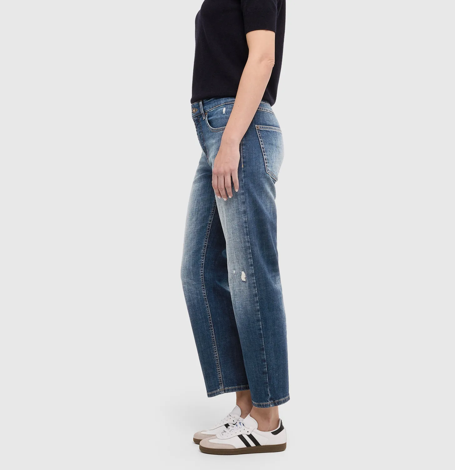MAC Gina Straight 5877 jeans mørkeblå