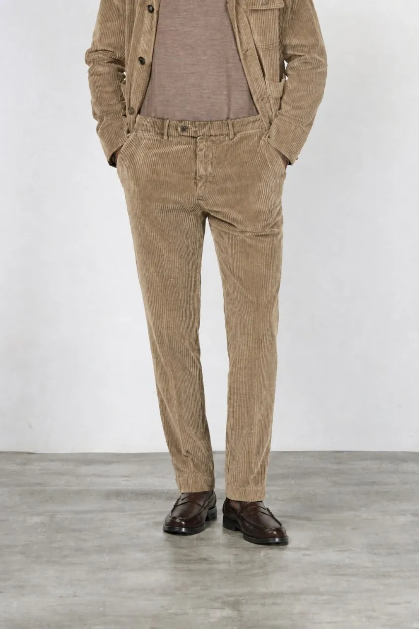 Mason's Paris chino bukser taupe fløjl carrot fit