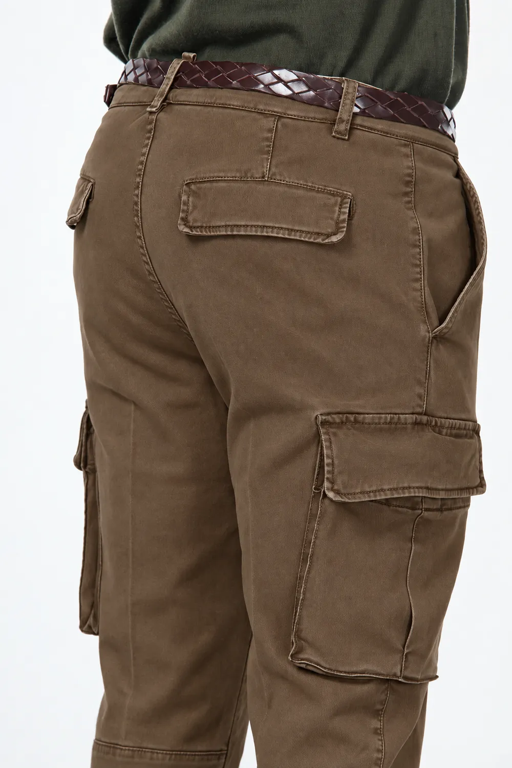 Mason's Chile cargobukser taupe extra slim