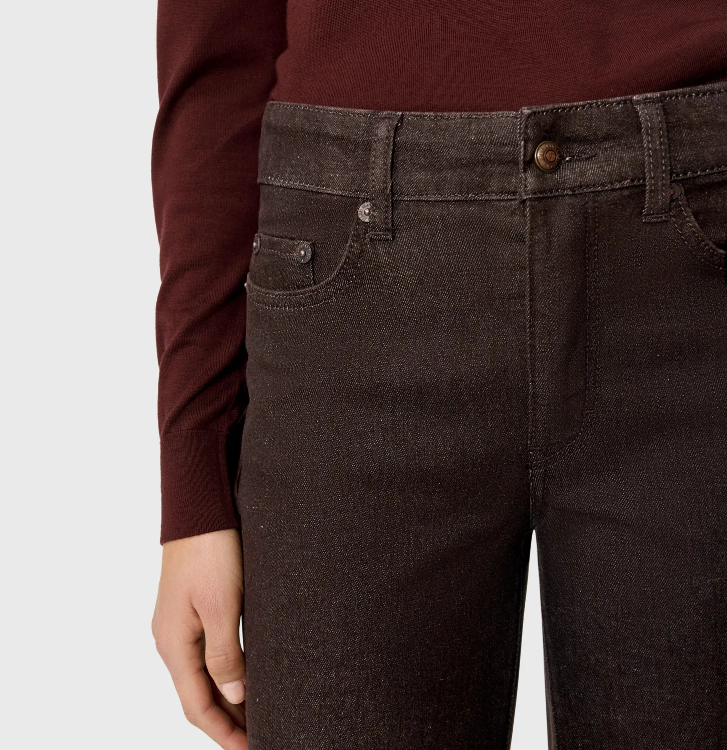 MAC Wide Flare 5239-90-0333 jeans brun wide fit