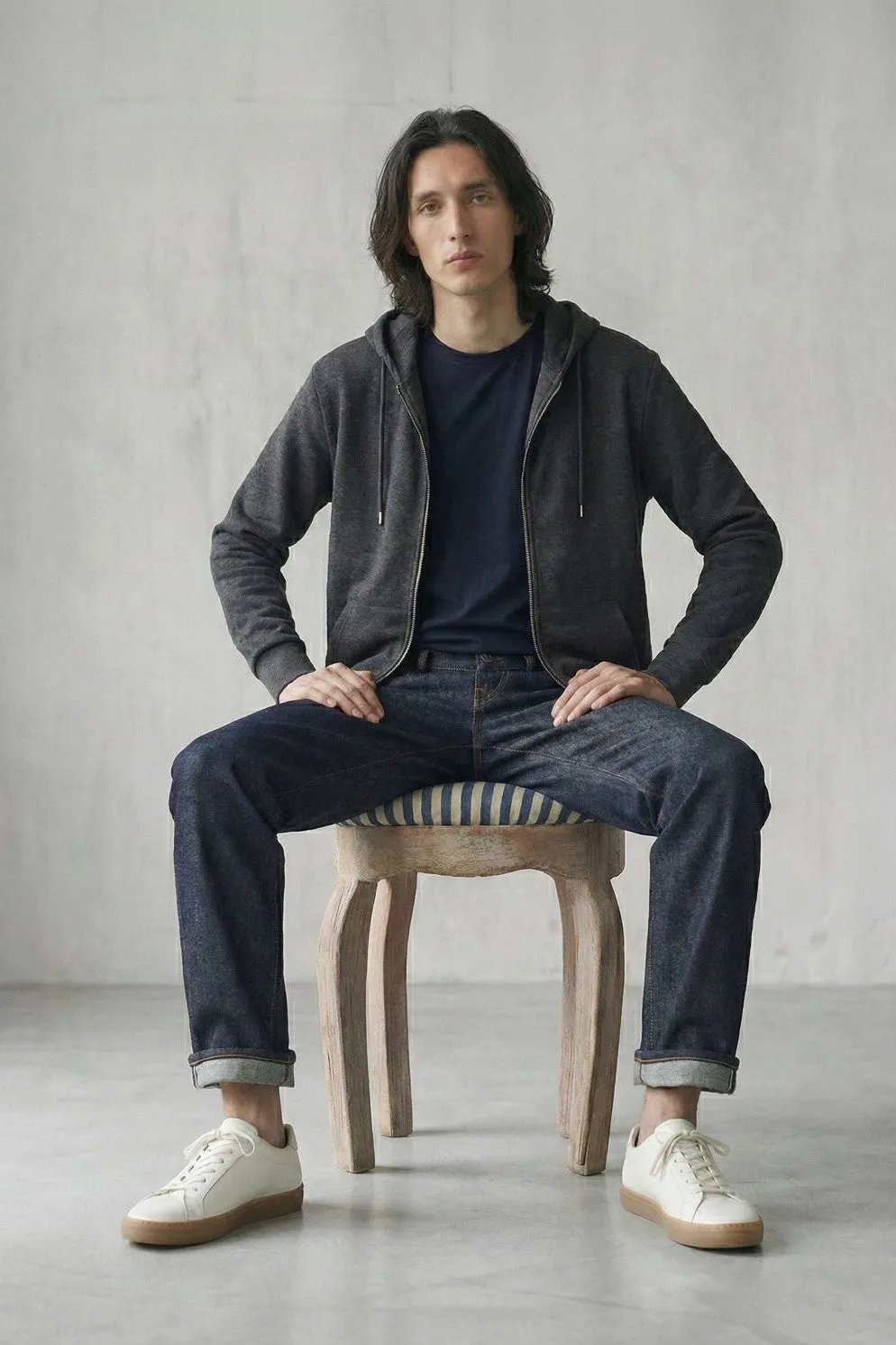 Organsk Element Raw Classic jeans rå denim