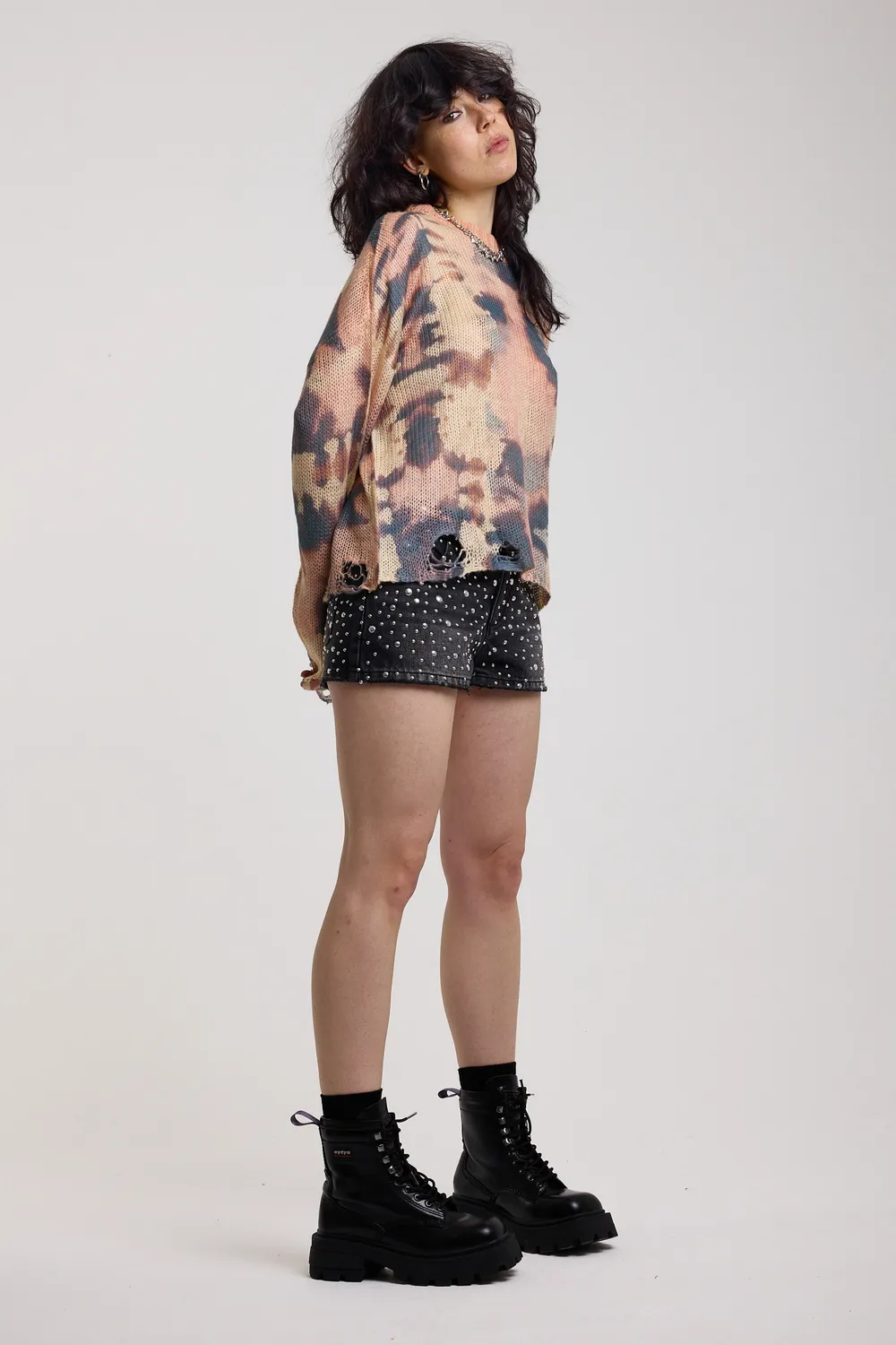 The Ragged Priest Tint Pastel Camo striktrøje str. S pastel