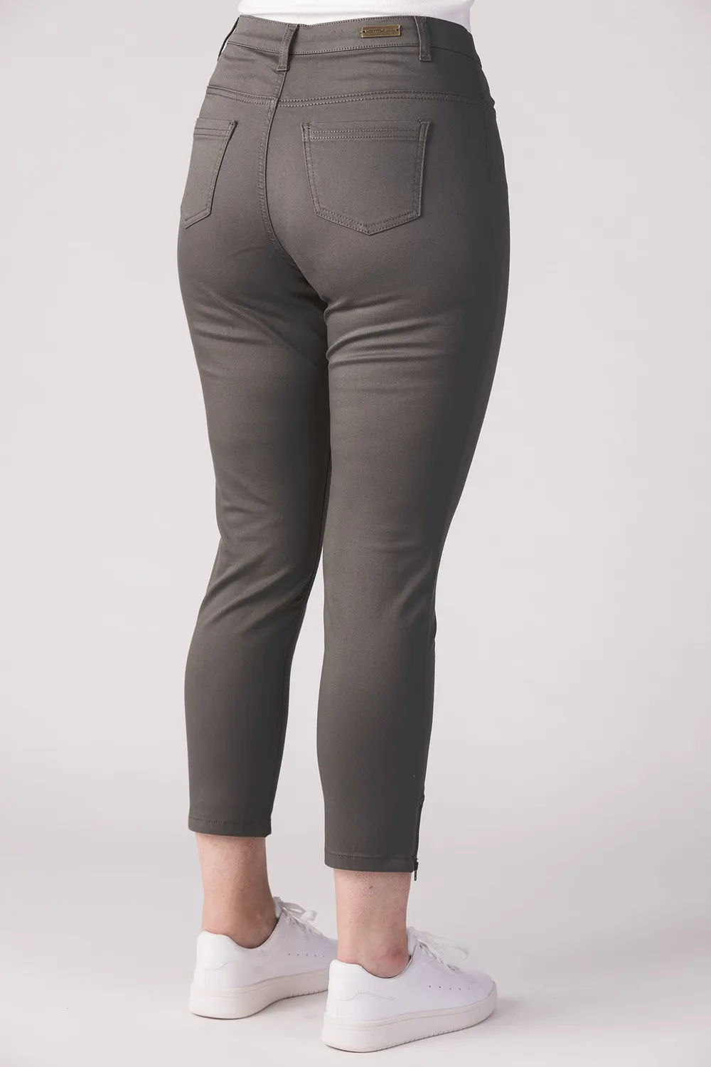 Merrytime 15640-440-41 Super Slim Ankel jeans dusty green