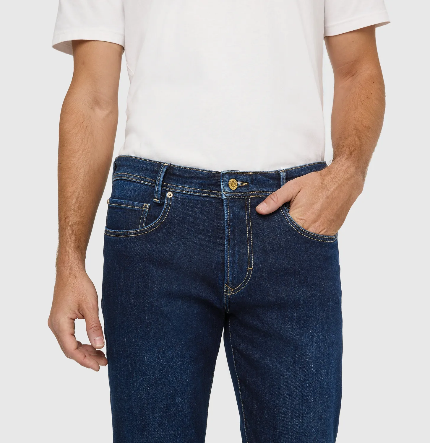 MAC Arne jeans mørkeblå cashmere