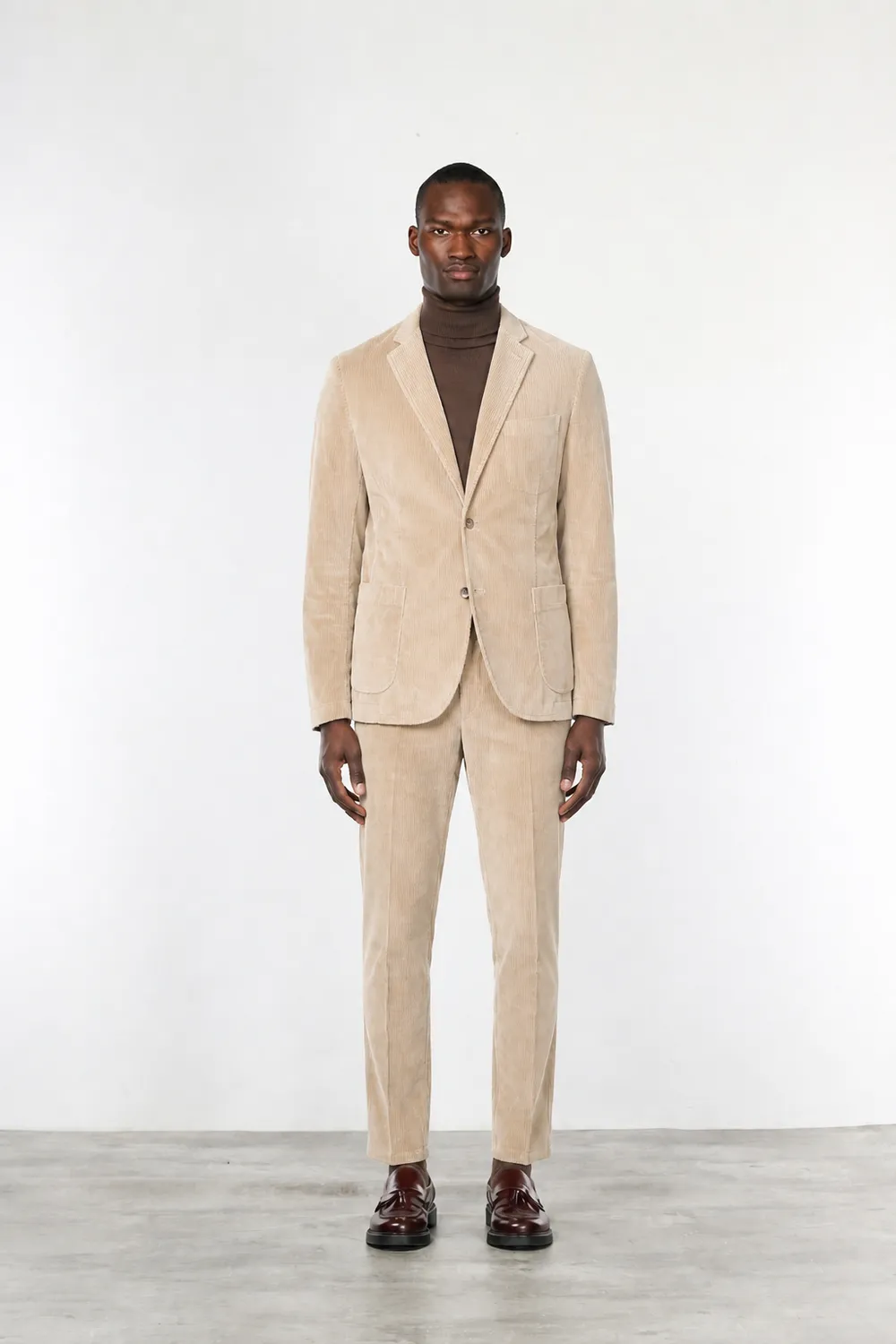 Mason's Tiziano blazer fløjl lysebeige regular