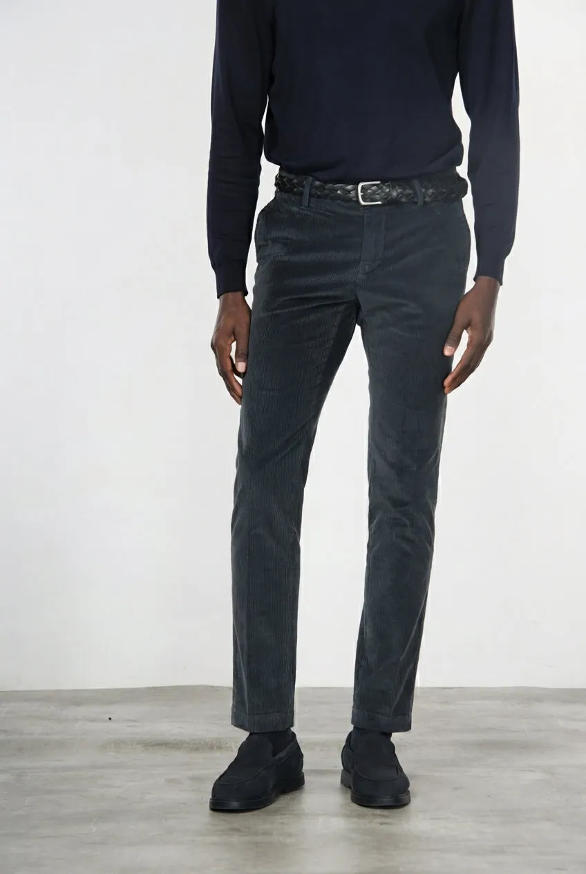 Mason's Milano chino mørkegrå fløjl extra slim