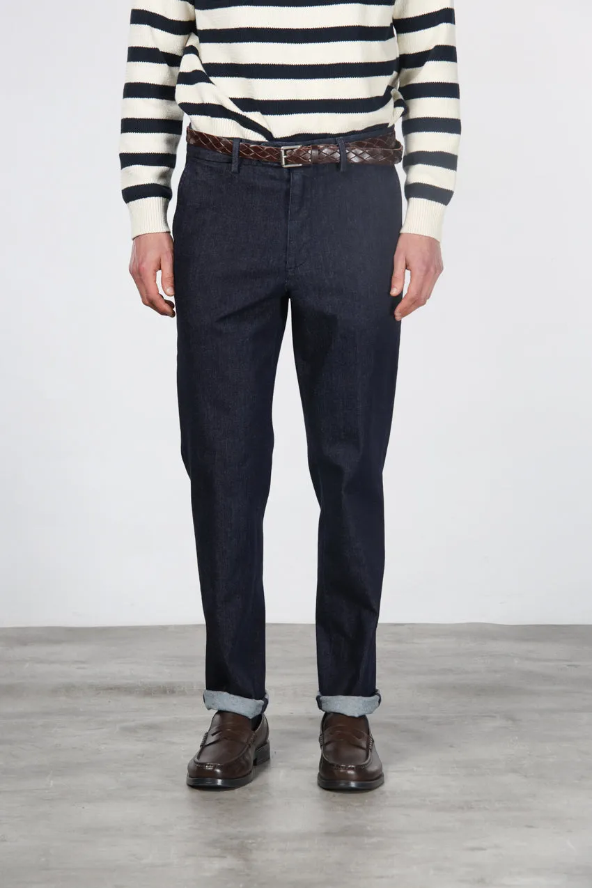 Mason's Madison chinobukser navy denim carrot fit