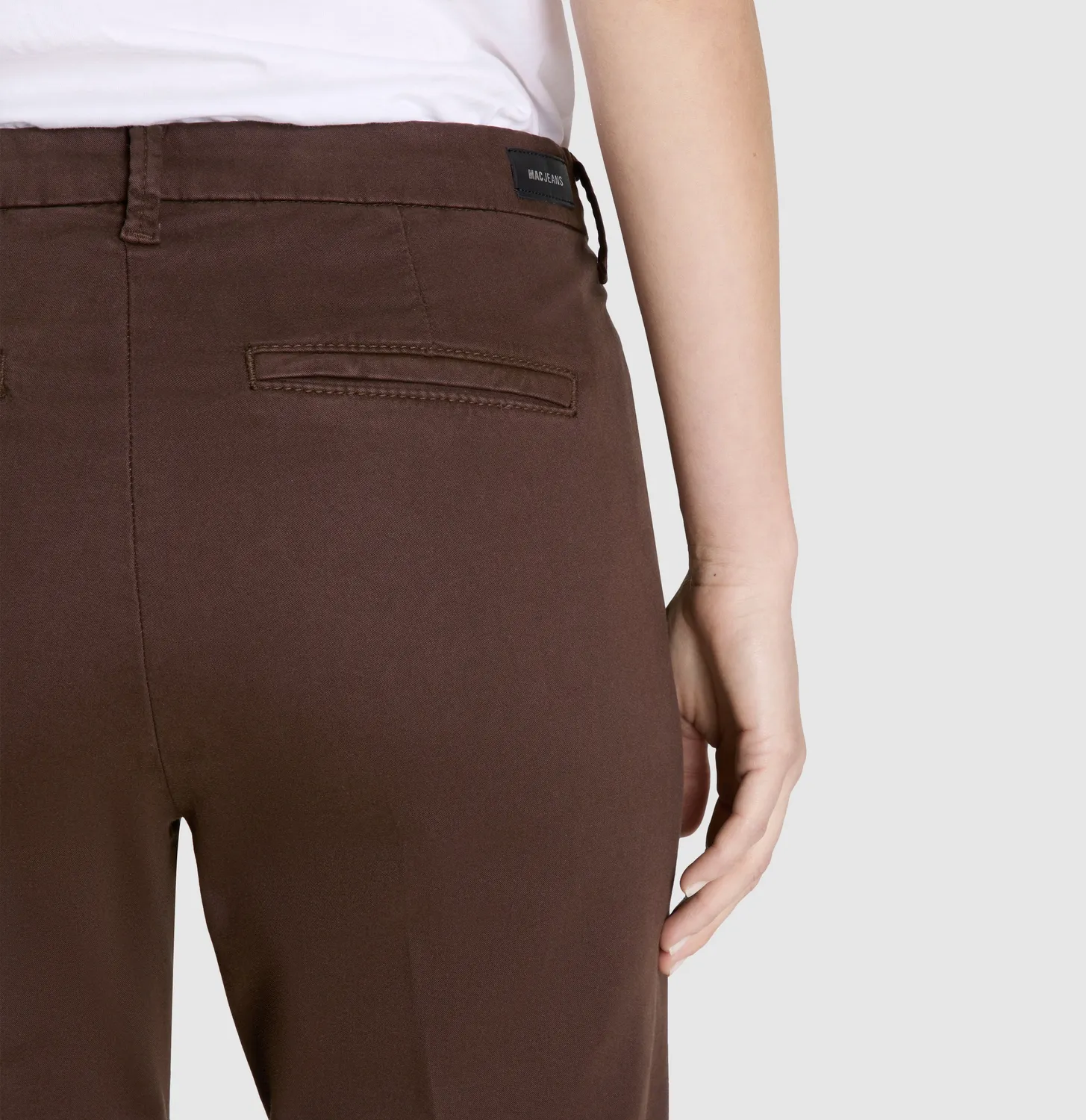 MAC Chino Turn Up 3075 slim chinos brun