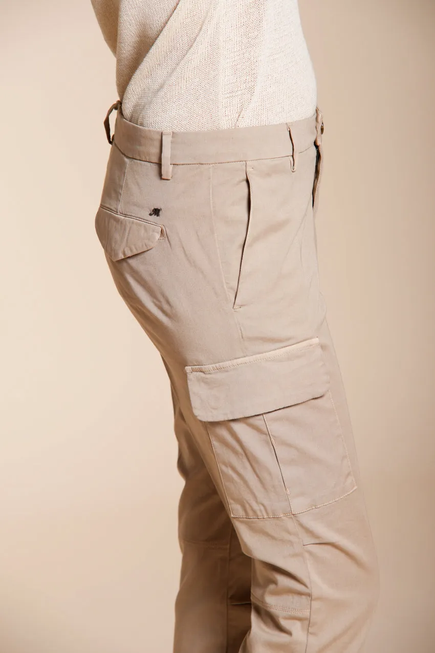 Mason's Chile City cargo mellembeige slim gabardine