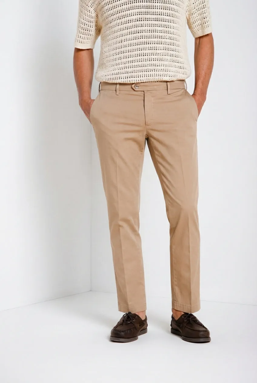 Mason's New York chino beige regular fit stretch