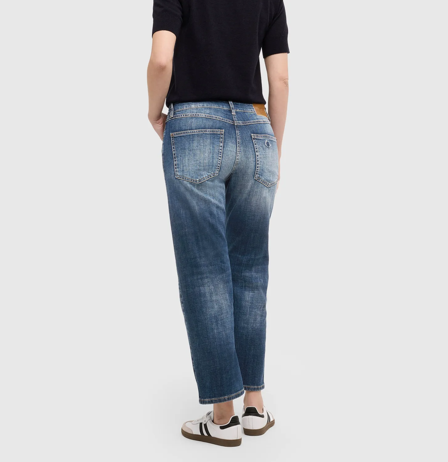 MAC Gina Straight 5877 jeans mørkeblå