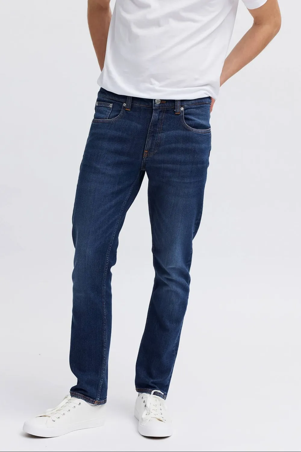 Organsk Level Tonic Blues slim jeans deep blue stretch