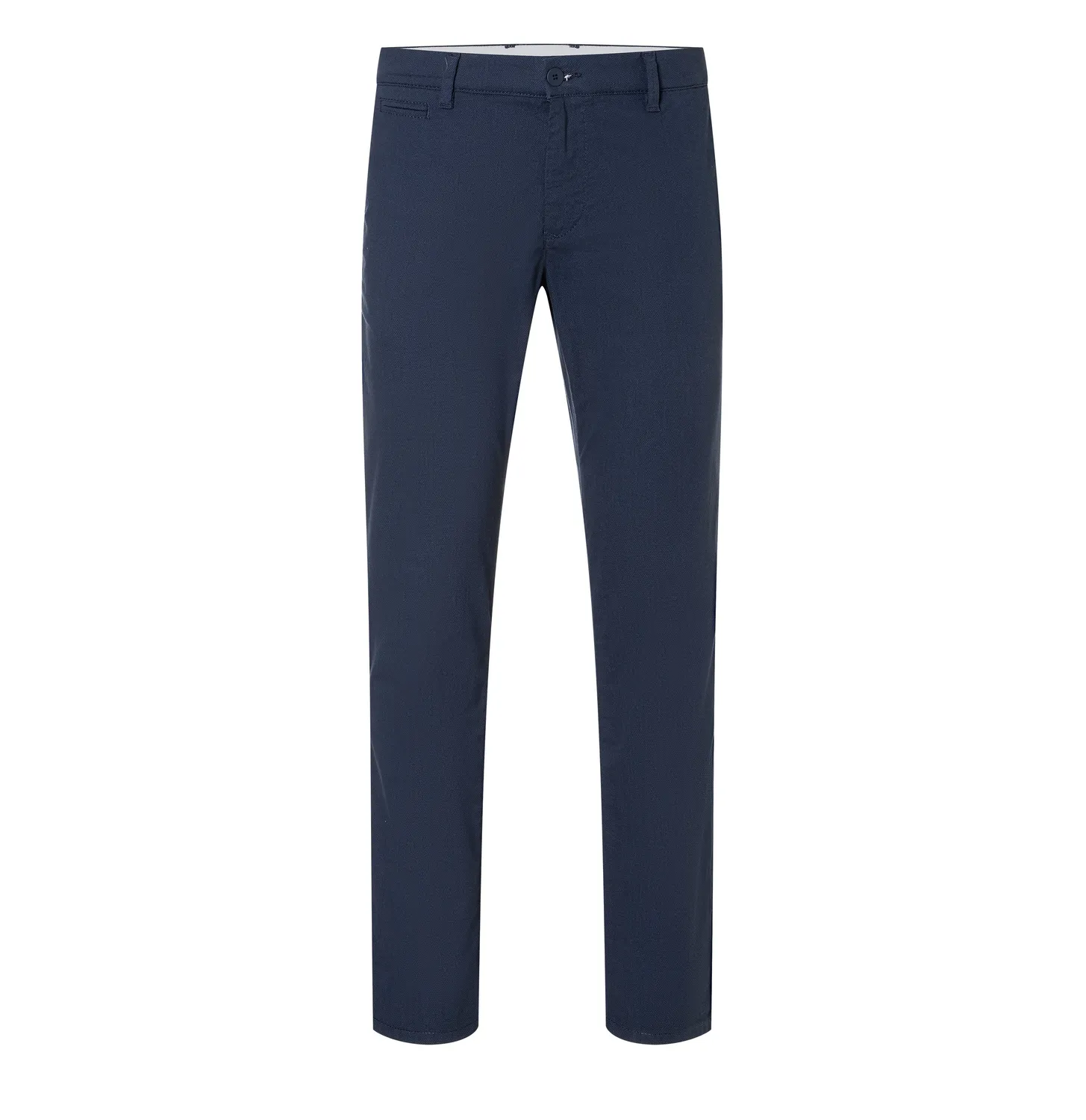 MAC Lennox modern fit chino blå printet twill