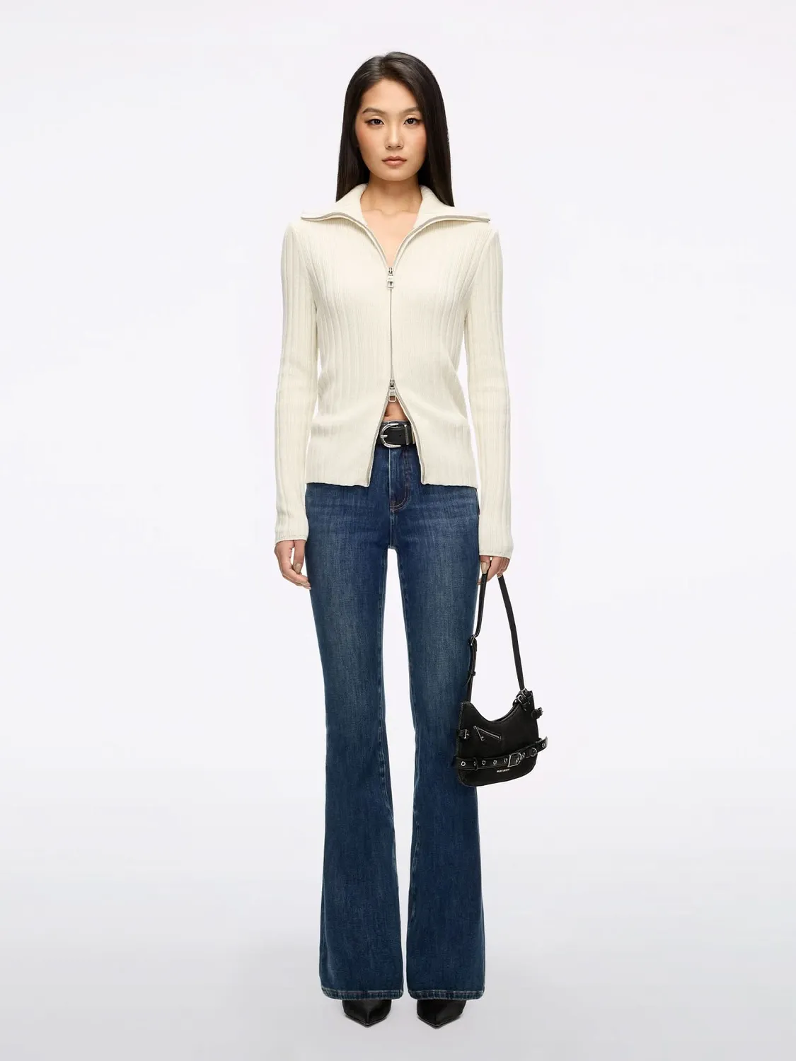 Miss Sixty 6S4JJ2401GF90 flare jeans medium blue mellemhøj talje