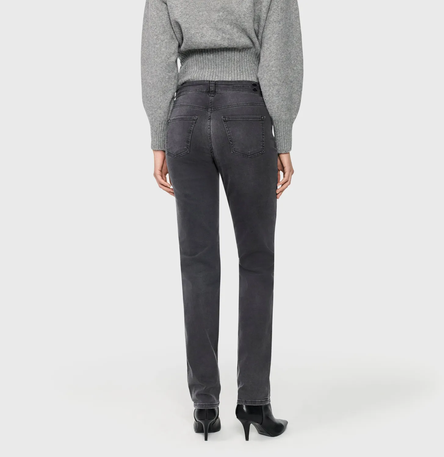 MAC Dream 5401-90-0355L jeans grå straight fit