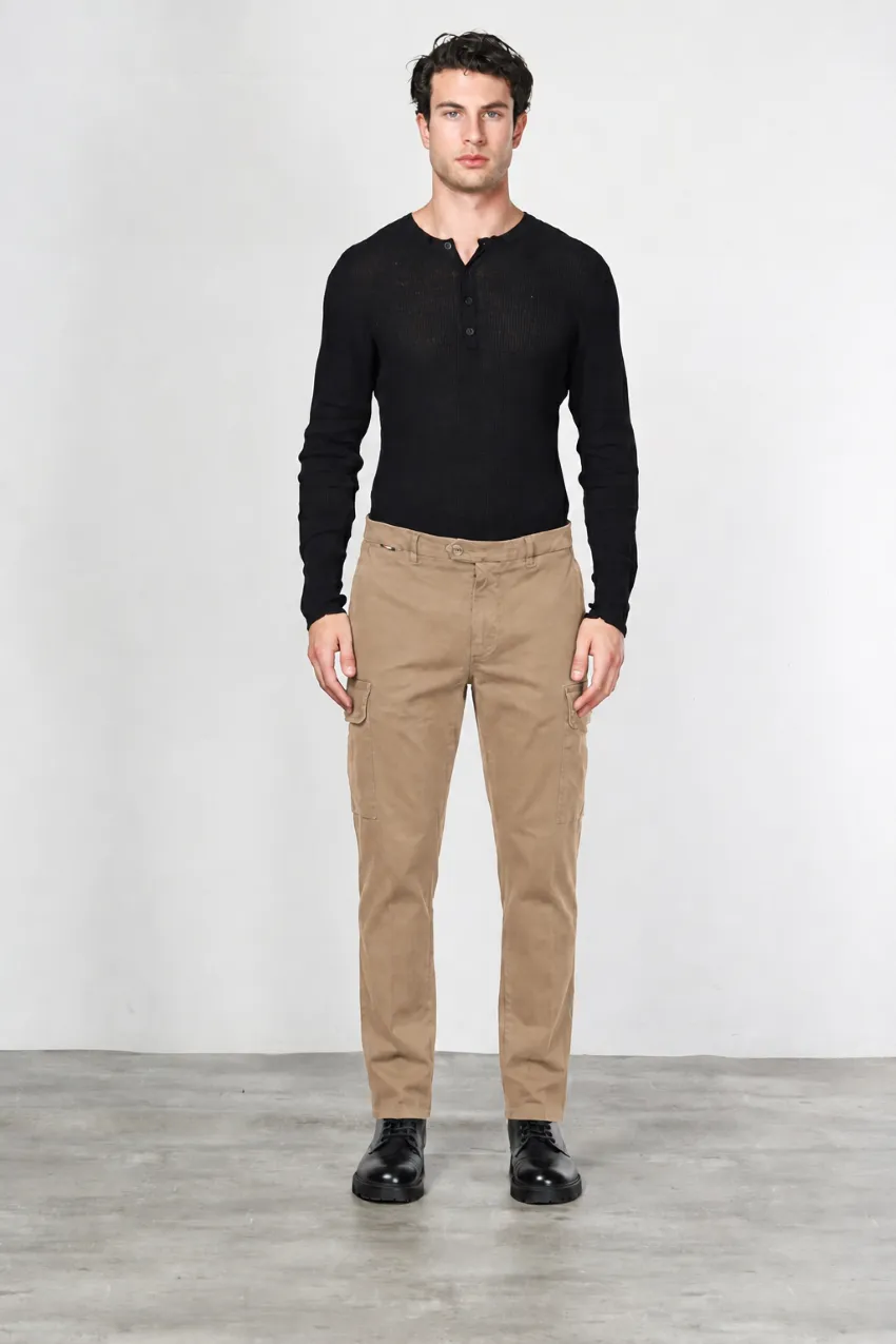 Mason's Chile Carrot cargobukser mørk beige gabardine