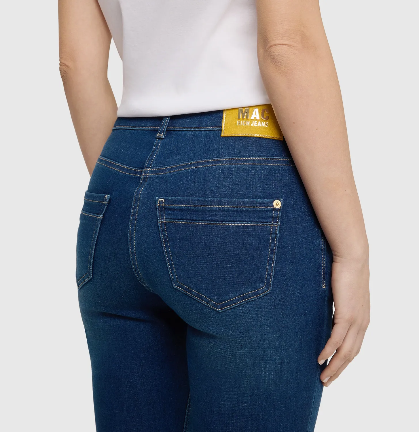 MAC Rich Slim 5904-90-0389L slim jeans mørkeblå modal