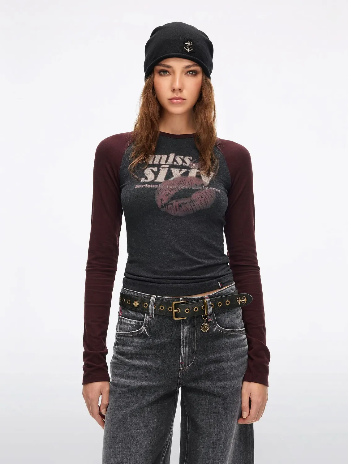Miss Sixty 6M3SJ33700 t-shirt hvid slim-fit