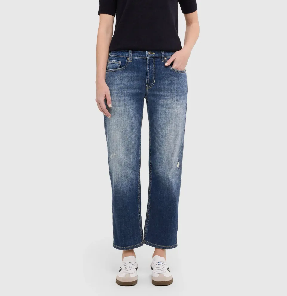 MAC Gina Straight 5877 jeans mørkeblå
