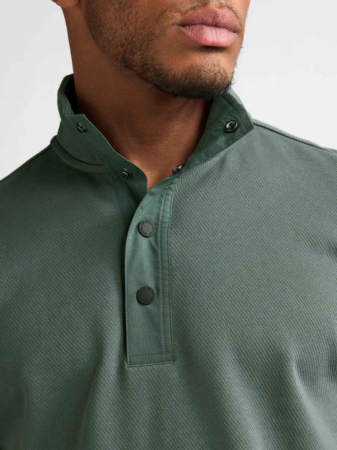 Petrol Industries Forgecore sweater steel green knaplukning