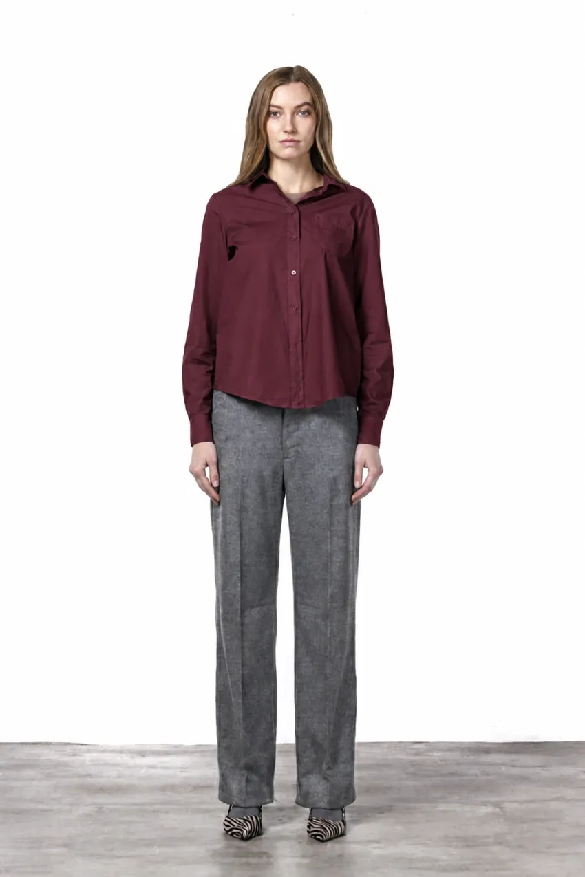 Mason's Sharon skjorte bordeaux poplin