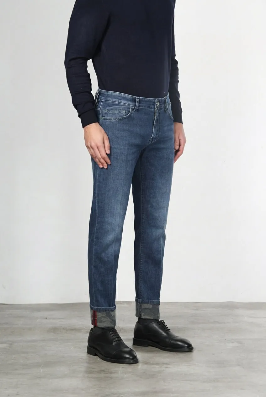 Mason's Harris Regular jeans blå camouflage denim