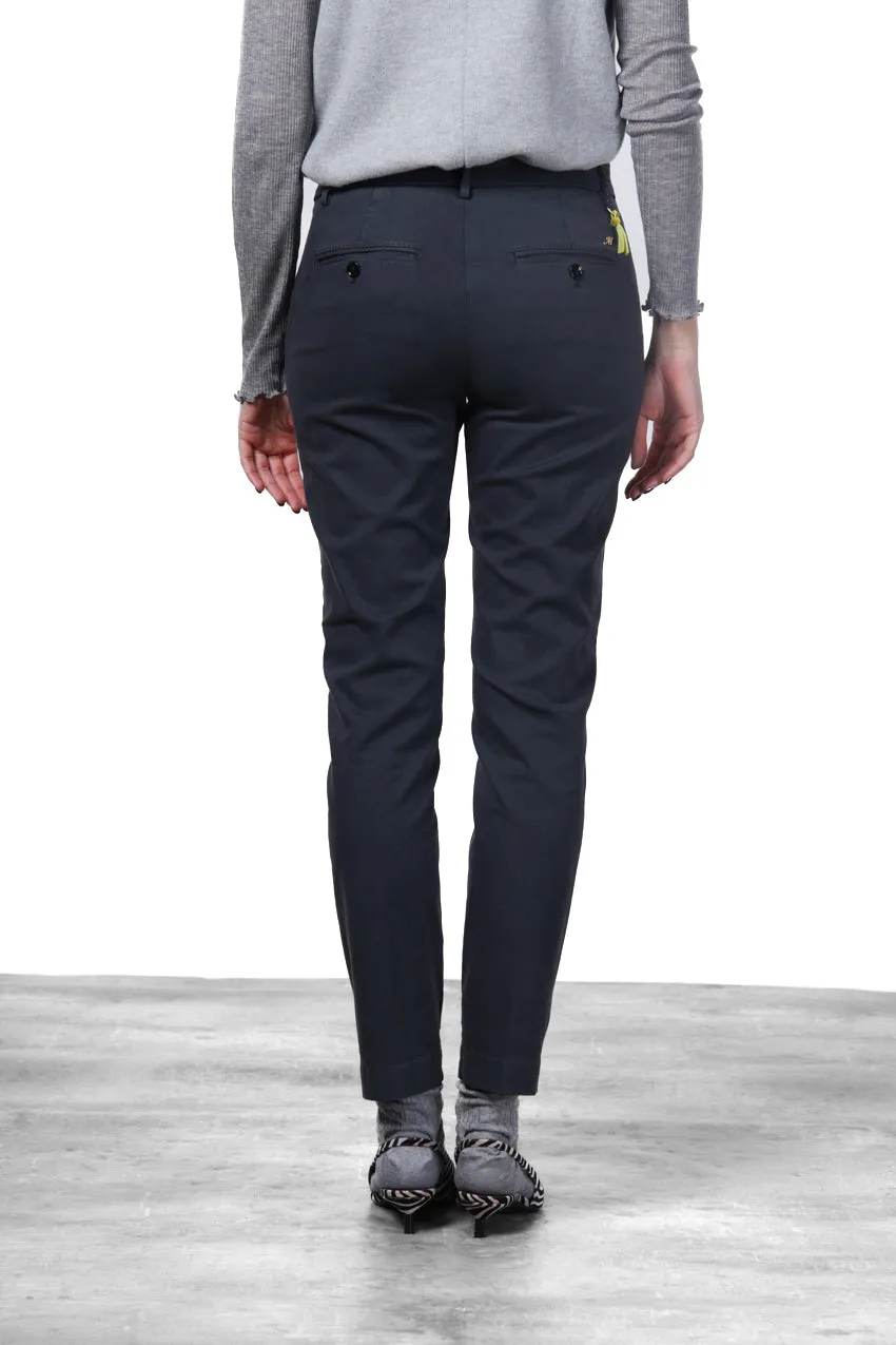 Mason's New York Slim chinobukser midnatsblå satin