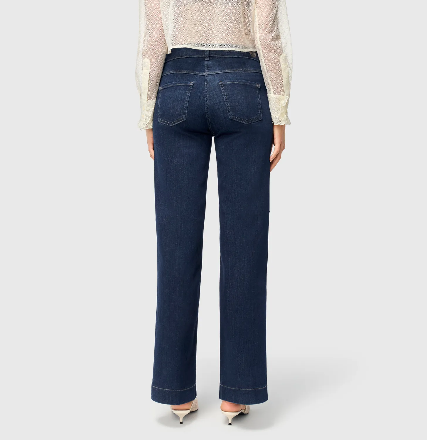 MAC Dream Wide straight jeans mørkeblå hyperstretch
