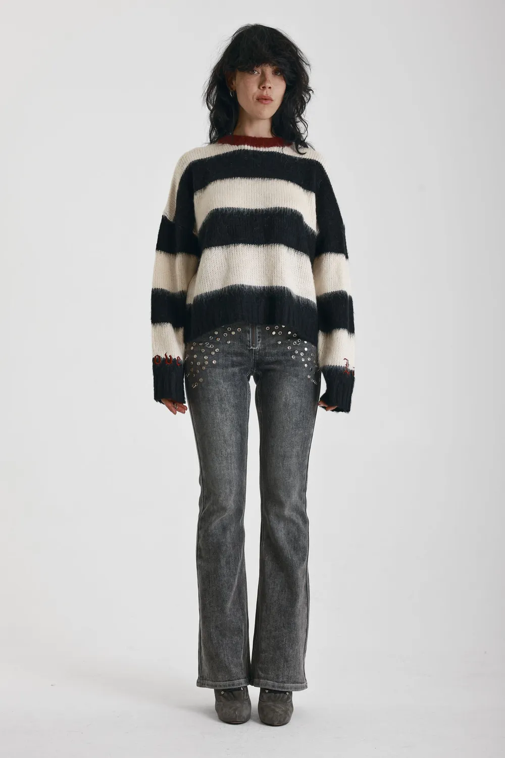 The Ragged Priest Feelings Stripe striktrøje stribet S