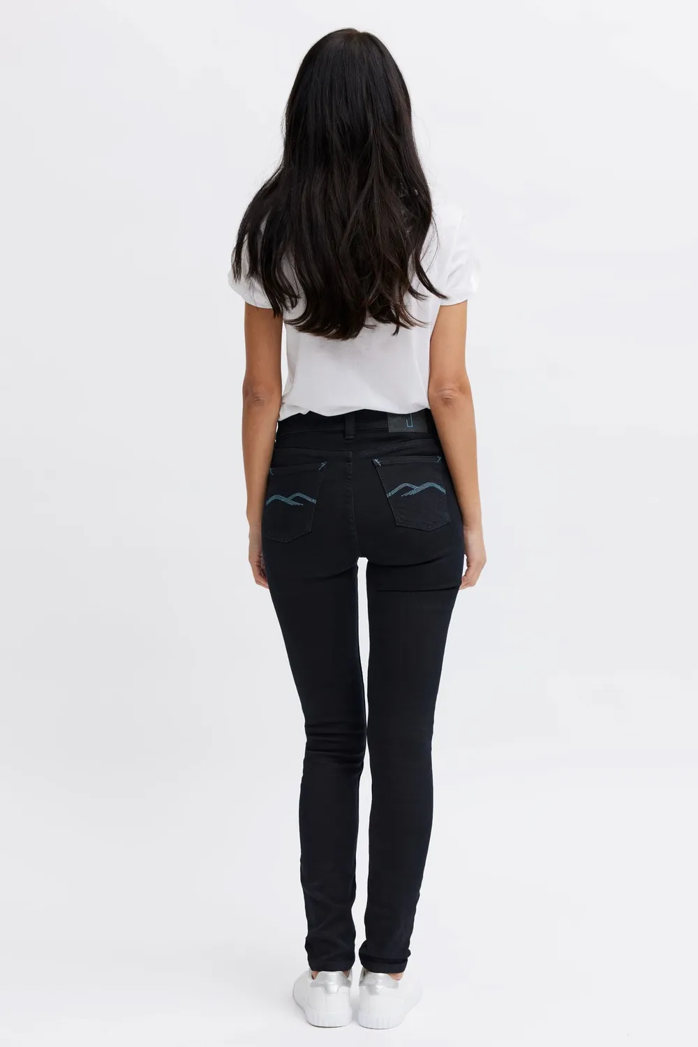 Organsk Breeze Midnight Blues jeans sort slim fit