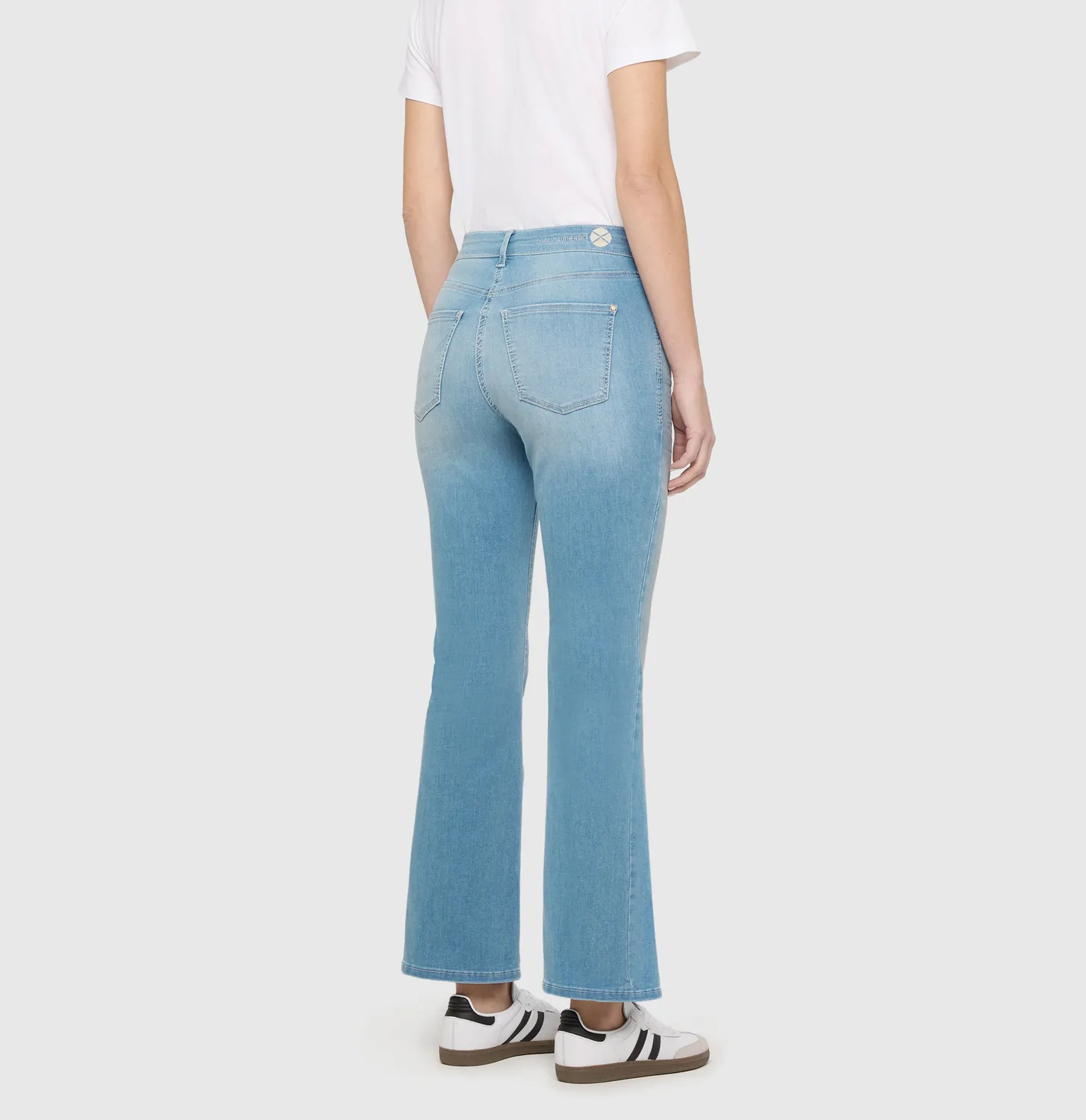 MAC DREAM KICK authentic jeans mellemblå flare