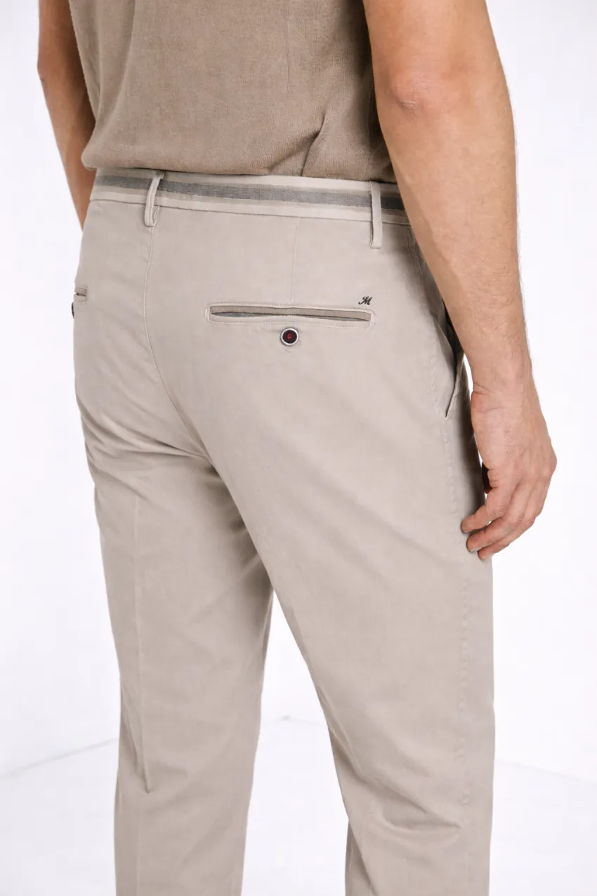 Mason's Torino Summer chino bukser hvid slim lyocell