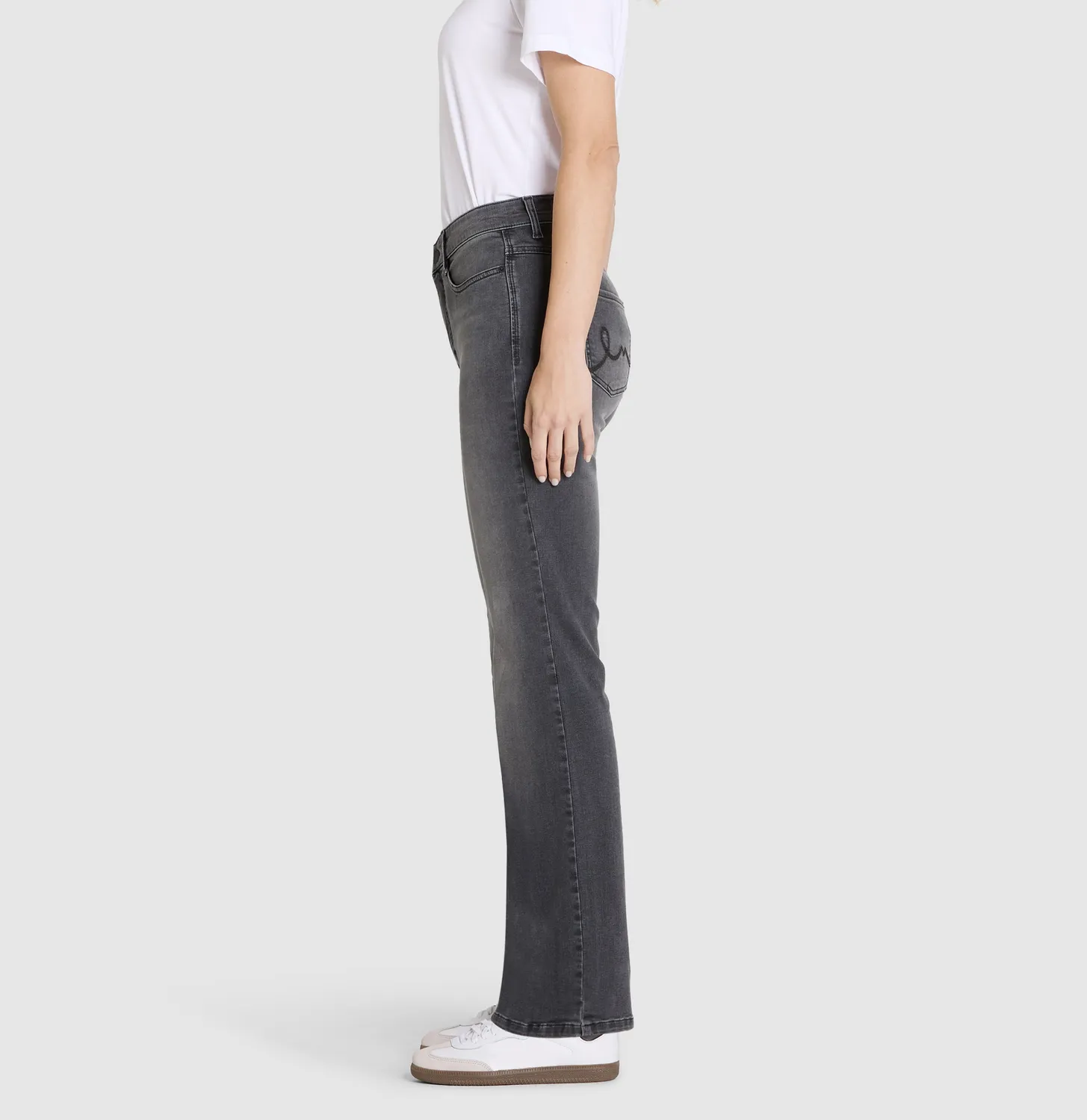 MAC Laura 5225 flared jeans grå stretch
